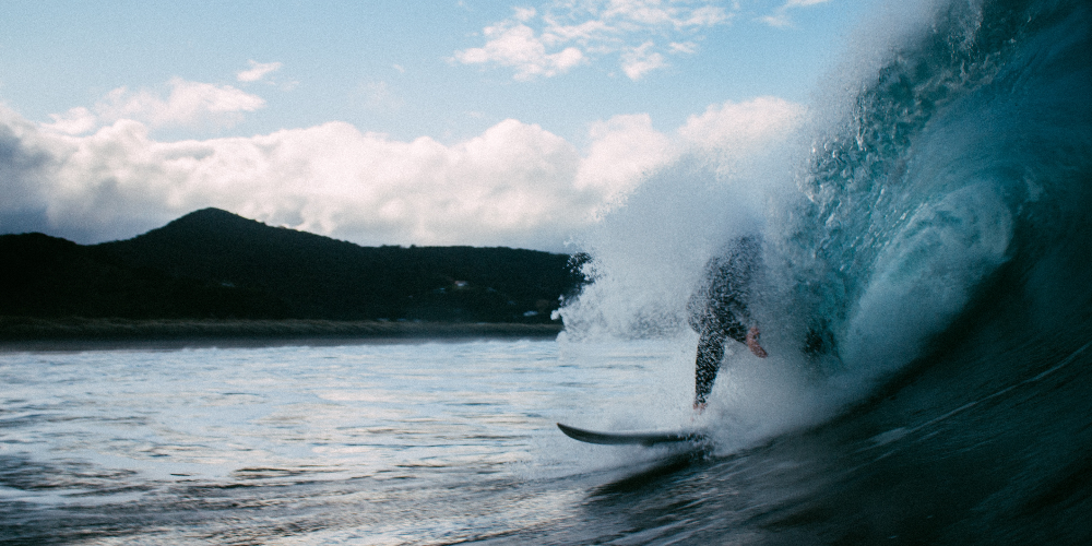 Surfing in New Zealand