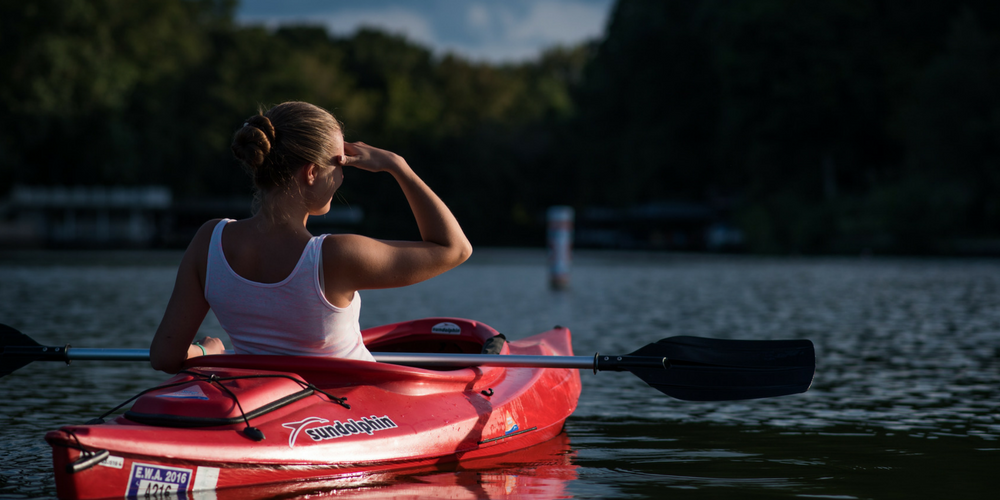 Woman on Kayak