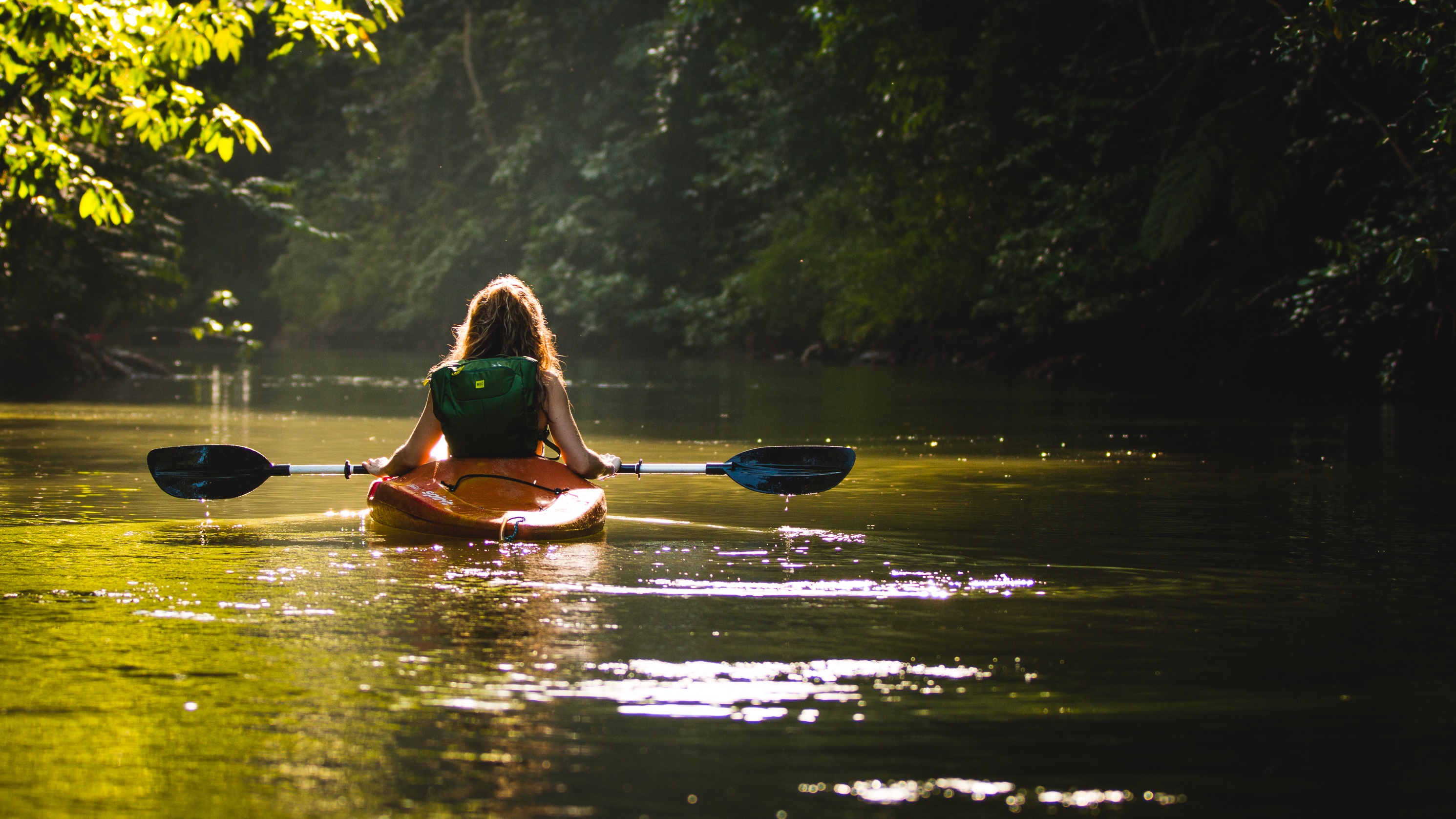 Girl on Kayak
