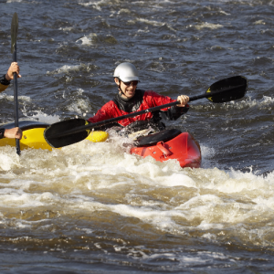 Two People Kayaking