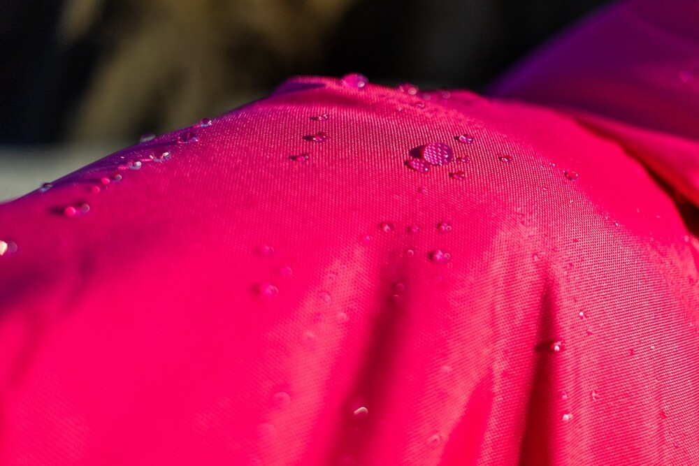 How to re-waterproof a Dryrobe. Close up of the Dryrobe Advance waterproof coat.