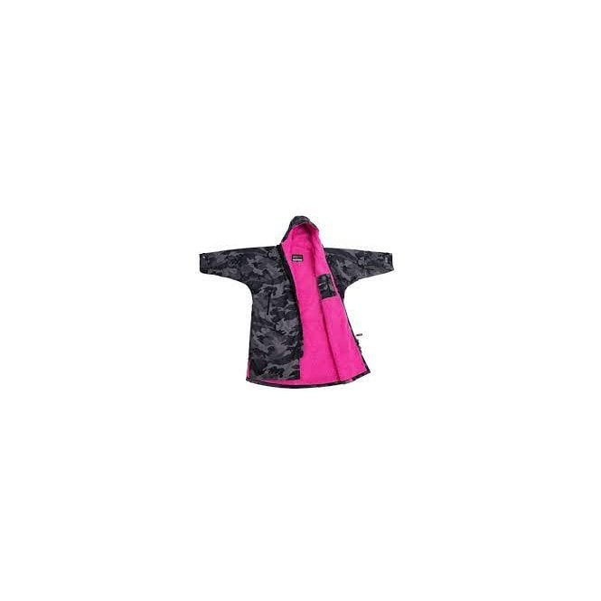 Dryrobe Advance Long Sleeve Robe Black Camo/Pink 