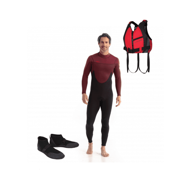 Jobe Perth Men's Wetsuit Amrok and Storm 3 Shoe Bundle