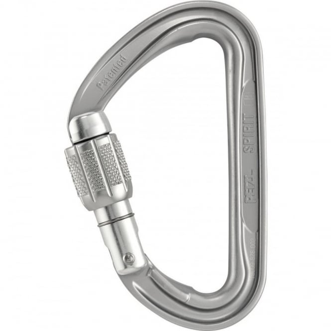 Mousqueton Petzl Spirit Screw-Lock - Léger Et Résistant - 23kN - Escalade Et Sécurité