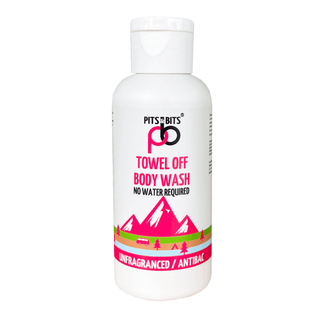 Pits and Bits Rinse Free Body Wash 100ml- Fragrance Free