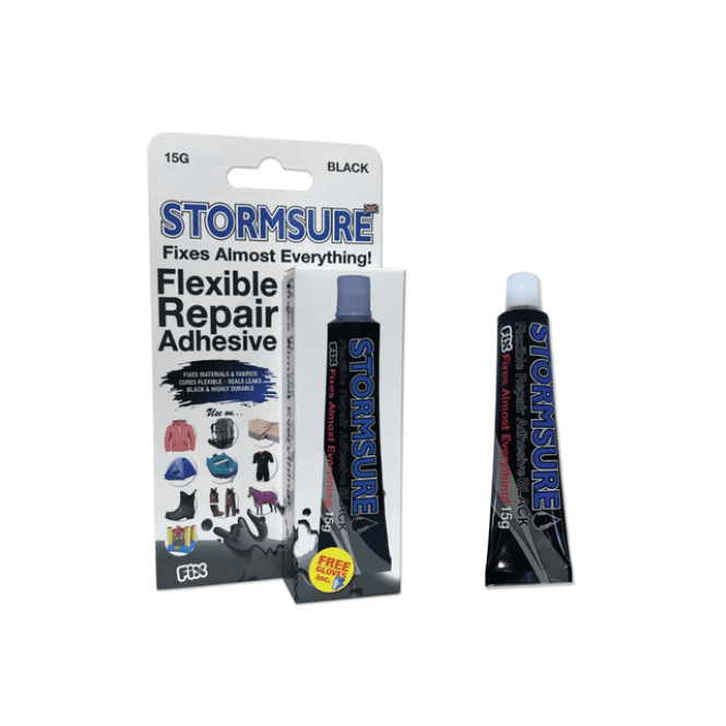 Stormsure Flexible Repair Adhesive - 15g (Clear & Black)