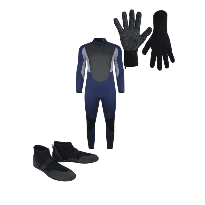 Typhoon Mens Storm3 Wetsuit, Gloves and Shoes Bundle