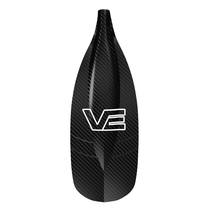 Vertical Elements (VE) Paddles Offside Full Carbon 1pc Canoe Paddle 