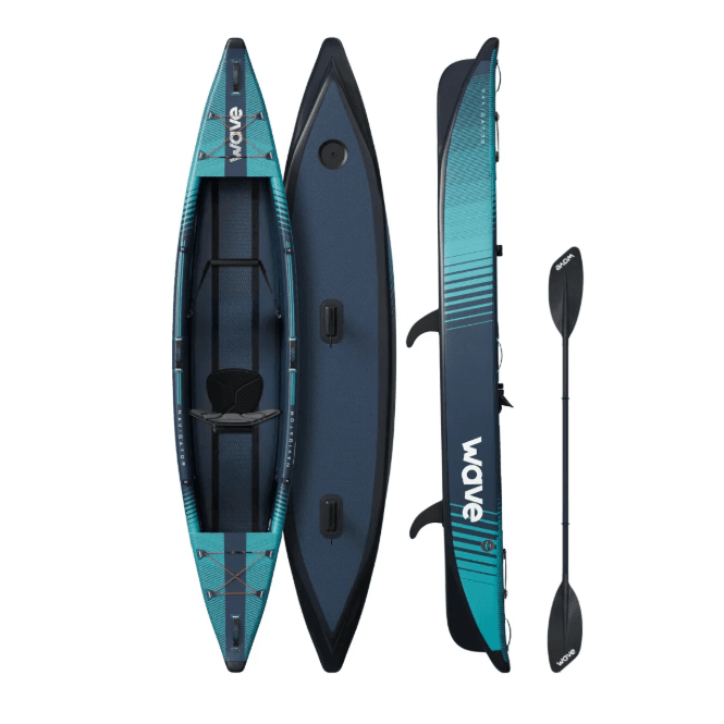 Wave Navigator 3.0'' - 1 Person Inflatable Canoe/Kayak - With Seat
